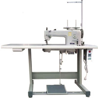 Machine à coudre industrielle à point plat à grande vitesse à entraînement direct automatique pour l'atelier de fabrication de vêtements et d'habillement