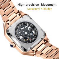 Montre automatique mécanique squelette pour homme, personnalisable avec logo OEM/ODM, en acier inoxydable, vente en gros, marque privée