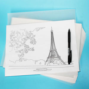 Calque à l'acide sulfurique jet d'encre semi-transparent blanc personnalisé pour la couture, l'école et le dessin des enfants - Product Image 5