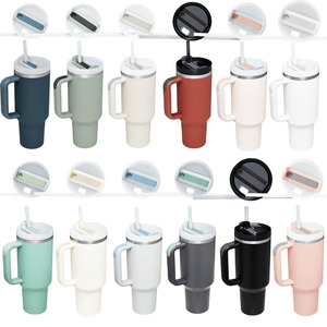 Travel Camping Custom logo Adventure <b>Double</b>-<b>wall</b> Stainless Steel 30oz 40oz Outdoor <b>Mugs</b> 40 oz Tumbler with Handle Lids Straw - Product Image 5