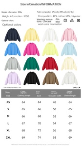 Conjunto de <span class=keywords><strong>2</strong></span> piezas para mujer: Sudadera de forro polar holgada de cuello redondo liso y pantalones cortos de estilo urbano, ecológicos, para otoño, en stock. - Product Image 2