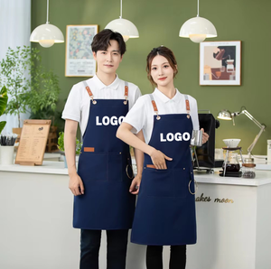 Tablier en coton personnalisé à la mode pour la cuisine, le chef, le barista, le barbecue, le bar, la coiffeuse, les femmes et les hommes - Product Image 3