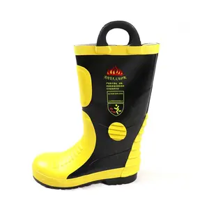 China Manufacturer Men Waterproof Fire Boots Fire Equipments