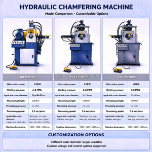 Machine à chanfreiner hydraulique à tête unique pour le traitement des tubes et barres métalliques, diamètre extérieur applicable 20-180 mm - Product Image 6