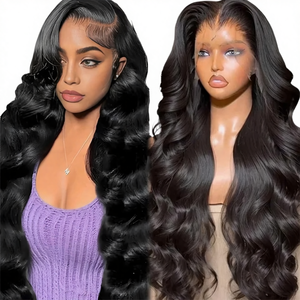 วิกผมเวียดนามแบบเวอร์จิ้น 13x4 พร้อมเชือกผูกด้านหน้าแบบลูกไม้  ลอนบอดี้เวฟ  ลูกไม้โปร่งใสแบบ HD  วิกผมแท้ 100% เรมี่ สำหรับผู้หญิงผิว<span class=keywords><strong>สี</strong></span> - Product Image 1