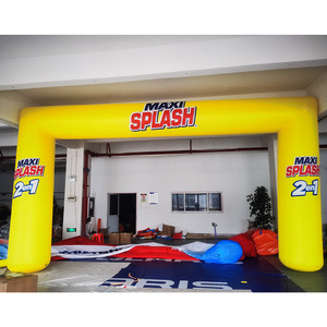 Maxi Splash <b>Inflatable</b> Arch 2in1 Yellow Water Resistant Event Advertising <b>Inflatables</b> - Product Image 1