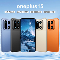 OnePlus 15 16G+1TB Android 15 7.3 pouces Global 5G Téléphones portables Processeur Decacore Snapdragon 8 Gen 2 144Hz 108MP Longue autonomie de la batterie