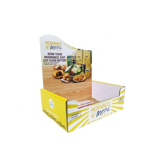 Custom Point of Sale Shelf Ready Biscuit Cardboard Display Stand Cardboard <b>Counter</b> Display for Oat Bars Cardboard Display Boxes - Product Image 2