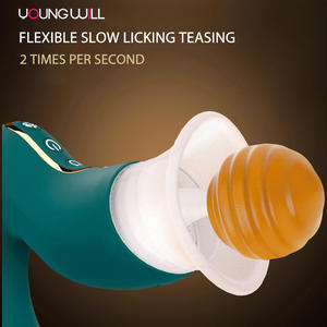 Vibrador de Lengua Multifunción para Mujeres, Modos Independientes de Lamido y Tocaditas, Resistente al Agua, Control por Aplicación, 12 Patrones de Vibración - Product Image 4