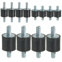 4 Pcs/Size Rubber Anti Vibration Shock Isolator Mounts Auto Spoel Air Compressor M5 ~ M6 Rubber Mounts