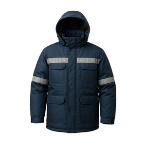 Giacca da Lavoro Invernale Isolante <span class=keywords><strong>in</strong></span> <span class=keywords><strong>Pile</strong></span> Spesso Antivento e Termico Stile Russia - Product Image 1