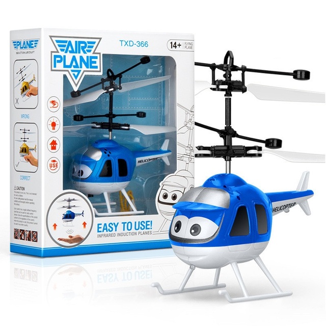 Hot Sell USB Rechargeable Small Rc Helicopter Cheap Induction Flying Toy with Light