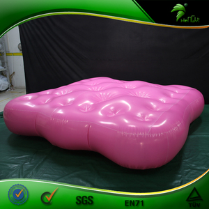 Cama <span class=keywords><strong>Inflable</strong></span> <span class=keywords><strong>Gigante</strong></span> Rosa Muy Suave en Oferta, Colchón <span class=keywords><strong>Inflable</strong></span> de PVC para Recostarse - Product Image 2