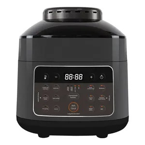 Newest Design Multi Cooker 2 in 1 Pressure Cooker Air Fryer with Two Lid
