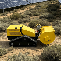 Mesin Pemotong Rumput Otomatis Robot Crawler Kecil dengan Remote Control, Pisau Pemotong Rumput untuk Pertanian, Sederhana, Komersial, Harga Terjangkau
