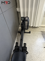 Máquina de remo con resistencia al aire, remo estático para entrenamiento cardiovascular, ejercicio de cuerpo completo, equipo de fitness para gimnasio en casa, de acero.
