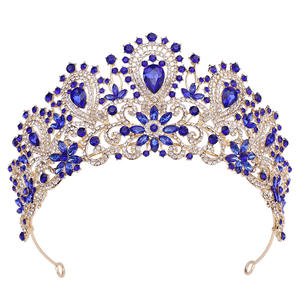 มงกุฏคริสตัลสำหรับเจ้าสาวแฮร์พีซสีสันสดใสสำหรับผู้หญิงสำหรับงานประกวดงานพรอมงานเลี้ยงงานแต่งงานหรืองานเลี้ยง - Product Image 3