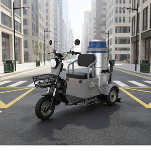 Aspirador de Pó Industrial Elétrico com Bateria, Aspirador Industrial de Três Rodas, Aspirador de Pó Úmido e Seco de 80L - Product Image 3