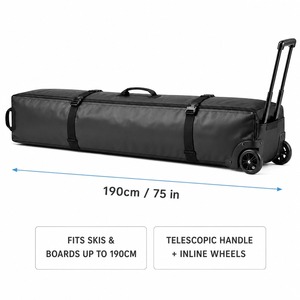 Bolsa Acolchada para Tabla de Snowboard con Logotipo Personalizado, 165 cm, Juego Combinado con Bolsa para Botas, Tela Ripstop 600D, Fabricación OEM/ODM Directa de Fábrica, MOQ 500 Conjuntos, Venta al Por Mayor - Product Image 2