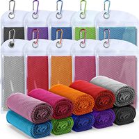 Serviette rafraîchissante en microfibre ultra-fine pour le sport, la course à pied et le fitness, sensation de fraîcheur, absorbante et légère, personnalisable avec logo