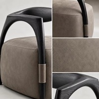 Chaise de loisirs moderne en bois massif de luxe léger, dossier incurvé, décorative suspendue, mobile, personnalisable, pour salle à manger, maison, bureau, chambre
