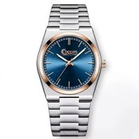 Montre à quartz pour homme en acier inoxydable de luxe sur mesure ODM avec logo personnalisé sur le cadran, fabricant professionnel