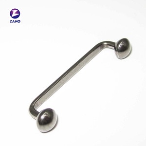 Bijou corporel en titane G23, barbell vintage à surface plate à 90 degrés, très poli, calibre 14, cadeau de mariage et de fiançailles <span class=keywords><strong>Zano</strong></span> - Product Image 2
