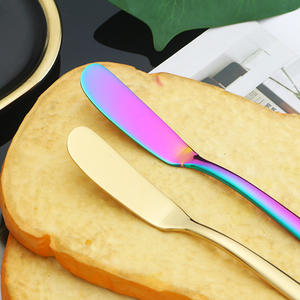 Cuchillo de mantequilla francés Moonlight, acero inoxidable, PVD, Occidental, para servir comida, Jam, <span class=keywords><strong>queso</strong></span>, superventas - Product Image 3