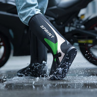 Bottes de pluie élégantes et portables, hautes et épaisses, imperméables, avec semelle intérieure en PVC, pliables, semelle collée améliorée, été automne hiver