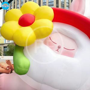 Eventos inflables para fiestas Decoraciones inflables Muñeca de ancianos Modelo de personaje de dibujos animados Eventos promocionales personalizados para interiores y exteriores - Product Image 4