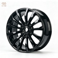 Jantes en alliage forgé monobloc 6061 T6 de 18 à 28 pouces, 6x139.7, 6 trous, noir brillant, multi-branches, pour voiture, fabrication OEM ODM