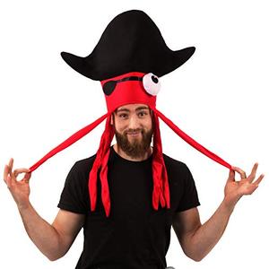 Chapeaux de fête amusants pour Halloween, chapeau de calmar pour adulte, chapeau de pieuvre fantaisie et amusant, disponible en plusieurs styles - Product Image 1