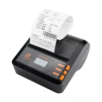 Impresora térmica de etiquetas de transferencia de código de barras para recibos, máquina de impresión 2 en 1 de 20mm-80mm para Android, iSO, Windows