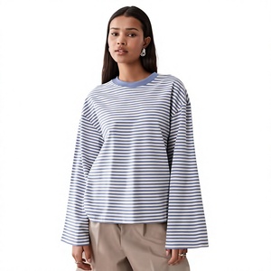 Women's Long Standard Casual T-Shirt Extended Length Regular Fit Short Sleeve Cotton Tee Fashion Everyday Basic <b>Top</b> Wholesale - Product Image 3