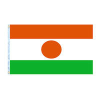 Drapeau du Niger en gros 3x5FT en polyester, impression numérique personnalisée, drapeau du Niger pour affichage extérieur