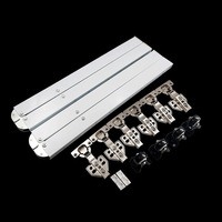 Charnières à ressort à gaz télescopiques pliantes peu encombrantes pour bricolage Kit de mécanisme de table de traction pour meubles de cuisine et de salle à manger