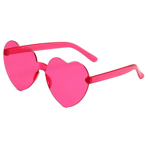 Lunettes de soleil Love Rimless Flame Fire, lunettes de soleil teintées sans monture pour les fêtes, lunettes de soleil colorées - Product Image 6