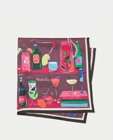 Foulard carré en satin de soie à motif bouteille de vin, bandana de mode, écharpe de cou, vente en gros, impression personnalisée disponible