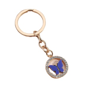 Promoción Lindo bolso de mujer llavero accesorios joyería regalos colorido Metal esmaltado insectos Animal llavero - Product Image 1