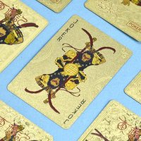 Papier personnalisé de haute qualité or PVC cartes à jouer échantillon gratuit Poker impression personnalisée