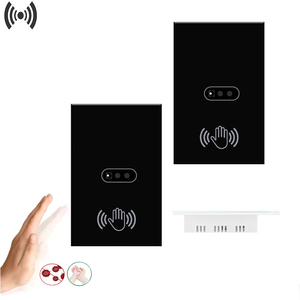 Wholesale Smart Glass Screen Panel <strong>Wall</strong> <strong>Light</strong> <strong>Switch</strong> Infrared Sensor PC Material 10A 90-250V/240V EU/UK/US Wires Wifi - Product Image 2