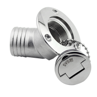Pièces Marines Best Seller - Remplisseur de Pont Robuste en Acier Inoxydable 316 à 45 Degrés pour Bateau
