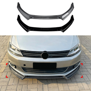 Amp-Z Volkswagen Jetta Mk6 2011-14 Front Bumper Lip Splitter Spoiler Matte Black Tuning Style Exterior Modification - Product Image 4