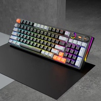 Vendeur chaud 95 touches clavier sans fil filaire échange à chaud clavier mécanique rétro-éclairé pour ordinateur