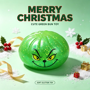 Juguete Blandito de Navidad con Forma de Grinch, Juguete Sensorial Antiestrés para Niños y Adultos, Regalo de Navidad - Product Image 5