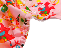 Couches-culottes d'apprentissage pour bébé de 1 à 3 ans, réutilisables, à double rangée de boutons-pression, avec doublure en tissu suédé, ajustables