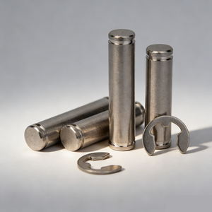 Goupilles de centrage en acier inoxydable de haute précision, goupilles de retenue robustes avec circlips pour la construction et les pièces automobiles - Product Image 2
