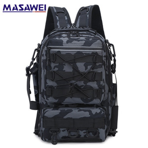 Masawei Tactical <b>Backpack</b> Multifunction Outdoor Sports Bag Unisex Camouflage Design Webbing Straps Summer 2024 - Product Image 1
