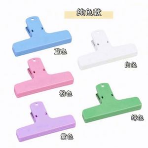 Custom Durable Magnetic Memo Clamp Student Book with Logo Wholesale Promotional Gift Colored <b>Plastic</b> Hand Account Bill - Product Image 2