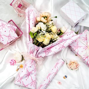 Yarcony Pink <b>Wrapping</b> <b>Paper</b> Roll Reversible Bow Quilted Design 46.8 Sq Ft Gift Craft Baby Shower Birthday Wedding Bridal Shower - Product Image 6